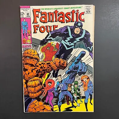 Buy Fantastic Four 82 1st Zorr Silver Age Marvel 1969 Stan Lee Jack Kirby Black Bolt • 24.06£