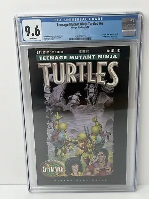 Buy Teenage Mutant Ninja Turtles #62 Mirage Studios 1993 CGC 9.6 Rare Last Issue • 279.83£
