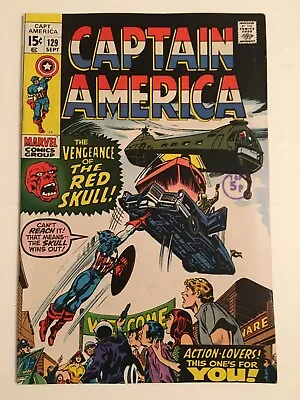 Buy Captain America #129 FN/VFN (7.0) MARVEL ( Vol 1 1970)  • 24£