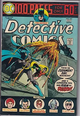 Buy Detective Comics #441 1974 Batman Plastic Man 6.5+ DC Comics 100 Pages • 40.03£