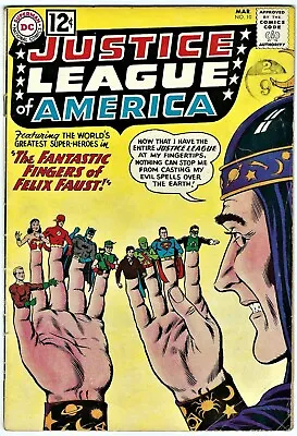 Buy THE JUSTICE LEAGUE OF AMERICA  No.10 - DC 1962 - 1st FELIX FAUST : FINE • 115£