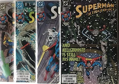 Buy Superman In Action Comics No’s 670-673 Great Bundle Deal 1991-1992 • 12.99£