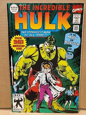 Buy Incredible Hulk 393 KEY Foil Cover 30th Anniversary Dale Keown 1992 Marvel Comic • 3£