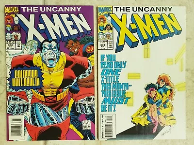 Buy Marvel's Uncanny Xmen #302 & 303 NM FREE SHIPPING • 10.39£
