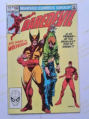Buy Daredevil# 196 (1st Meeting With Wolverine) 1983 HIGH GRADE • 9.99£