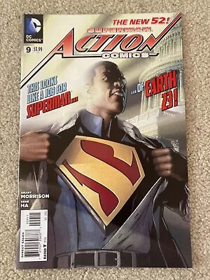 Buy Action Comics 9 New 52 NM 9.2+ 1st App Calvin Ellis As Superman Movie Coming Soo • 19.98£