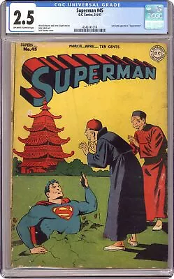 Buy Superman #45 CGC 2.5 1947 4346141014 • 277.48£