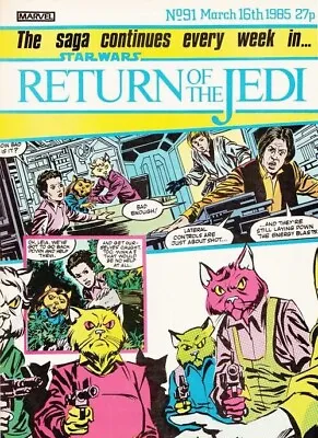 Buy Rare Star Wars Weekly Comic - Return Of The Jedi - No 91 - Date 16/03/1985 Comic • 11.70£