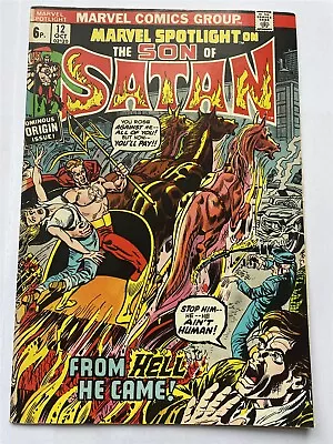 Buy MARVEL SPOTLIGHT #12 1st Son Of Satan UK Price Marvel Comics 1973 VF- • 49.95£
