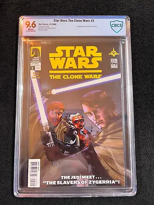 Buy Star Wars: The Clone Wars #2 Cbcs 9.6 2nd Ahsoka Tano | Dark Horse Comics 2008 • 158.89£