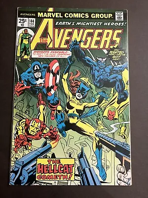 Buy Avengers #144 FN+/VF- 1st Appearance Hellcat! Claws! Gil Kane Cover! Marvel 1976 • 24.13£