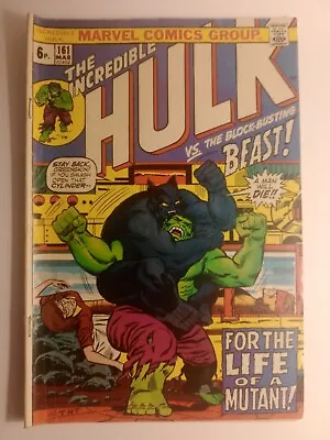 Buy Incredible Hulk 161 1973 Beast Appearance & Death Of The Mimic Bronze Age Comic • 15£