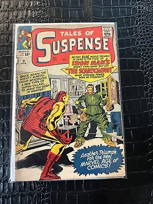 Buy 1963 MARVEL - Tales Of Suspense #51 GD/VG 3.0 1st Appearance Scarecrow • 35.98£