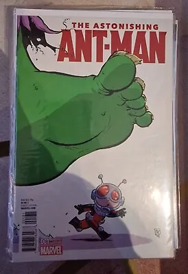 Buy ASTONISHING ANT-MAN #1 Skottie Young Variant Cover 2015 Marvel New 1st Printing • 7.50£