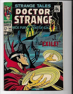 Buy Strange Tales 168 - Vg/f 5.0 - Dr. Strange - Nick Fury - Ancient One (1968) • 17.69£