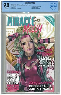 Buy Batman #108 CBCS 9.8 KRS Comics Variant Natali Sanders Cover Edition Miracle • 47.43£