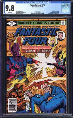 Buy Fantastic Four #212 Cgc 9.8 White Pages // Marvel Comics 1979 • 158.12£