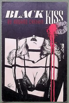 Buy Black Kiss - No 1 - Howard Chaykin - 1988 Vortex Comics - Second Printing • 14.99£