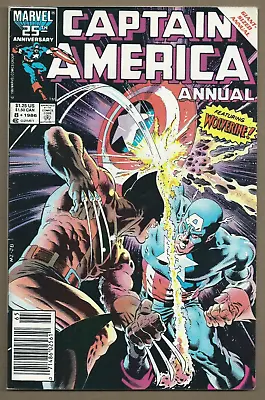 Buy 🔥captain America Annual #8*1986, Marvel*1st App Of Overrider*wolverine*x-men*fn • 19.98£