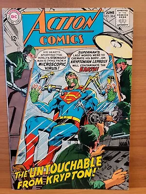 Buy Action Comics #364 FN+ DC 1968 The Untouchable From Krypton • 28.46£