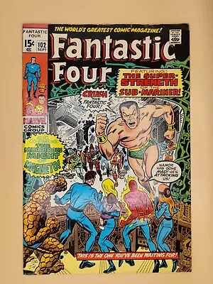 Buy FANTASTIC FOUR #102 1970 SUB-MARINER & MAGNETO ~ Classic Kirby& Lee Comic  • 27.98£