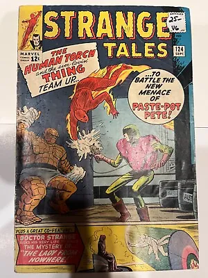 Buy 1964 Marvel, Strange Tales 124 Stan Lee Story, Around 3.5, VG- • 19.79£