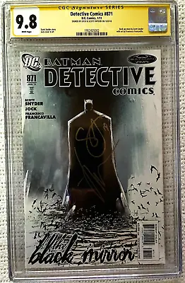 Buy 🔥~DC~DETECTIVE COMICS #871~🔥~SIGNED By JOCK & SCOTT SNYDER~🔥~CGC 9.8~🔥 • 316.20£