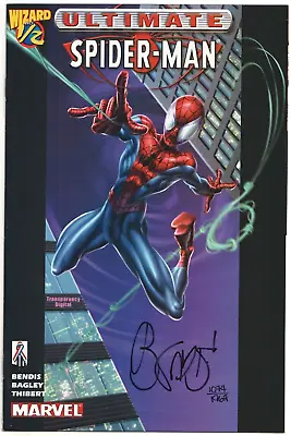 Buy Ultimate Spider-man Wizard #1/2 Dynamic Forces Signed Brian Bendis Marvel Comics • 32.95£