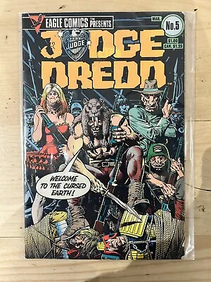 Buy Judge Dredd 5 Of 33. Eagle Comics Issue 5 Comic Bag + Board 1 3 84 2000AD 1984 • 7.95£