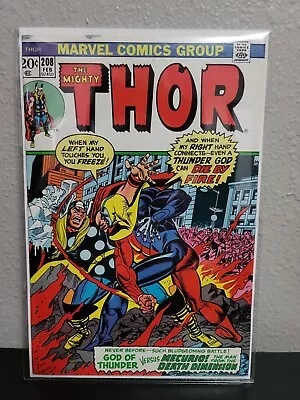 Buy Mighty Thor #208 1973 Marvel Comics 1st Mercurio 4-d Man Thor Comic 208 • 10.39£