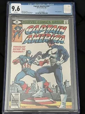Buy Captain America #241 CGC 9.6 Classic Punisher Frank Miller Cover Marvel 🔑🔥 • 237.17£