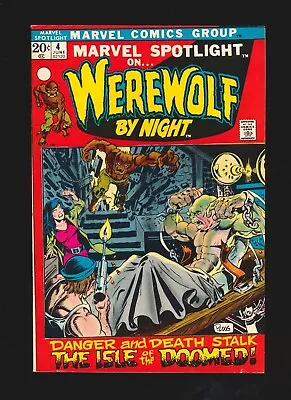 Buy Marvel Spotlight # 4 (Marvel 1972) 3rd App Of Werewolf By Night (Fine/VF Cond.) • 99.94£