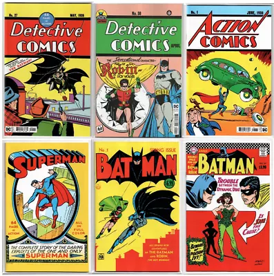 Buy Detective Comics #27 #38 Superman #1 Action Comics #1 & MORE Facsimile SET Lot • 45.63£
