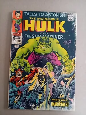 Buy Tales To Astonish # 101. Hulk, Sub-Mariner Final Issue. 1st Destiny Marvel Comic • 15.99£