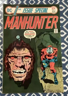 Buy 1st ISSUE SPECIAL NO. 5 DATED AUGUST 1975. MANHUNTER. JACK KIRBY ART. • 22£