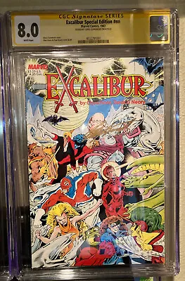 Buy EXCALIBUR SPECIAL EDITION #NN CGC 8.0 WP SS Signed Chris Claremont 1st App. 1987 • 86.71£