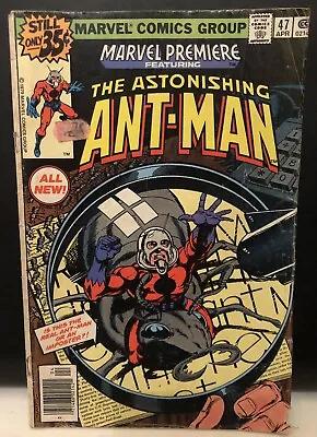 Buy MARVEL PREMIERE #47 Comic Marvel Comics  1st App Ant Man Scott Lang 3.0 • 45£