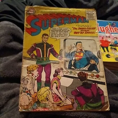 Buy Superman #104 1956-DC -Super-Family From Outer Space-TV Set Cover Golden Age • 120.43£