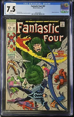 Buy Fantastic Four #83 Cgc 7.5 W High Grade Silver Age Marvel (1969) • 59.96£