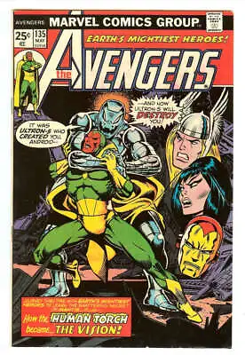 Buy Avengers #135 7.5 // Origin Of Vision Marvel Comics 1975 • 30.82£