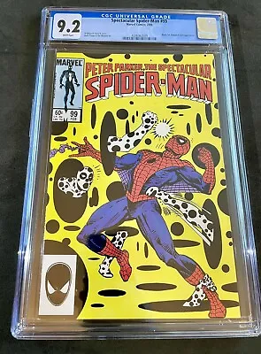 Buy Spectacular Spider-Man #99 (1985)🔥CGC 9.2🔥White Pages & 1st Spot Cover • 71.54£