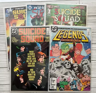 Buy Suicide Squad #1 Lot - DC New 52 + Rebirth + DC Legends #3 - 1st Solo (1987) • 14.88£