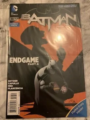 Buy Batman 38 - Endgame Part 4 Feat Joker Combo Pack Sealed In Bag DC Comics 2015 NM • 4.99£