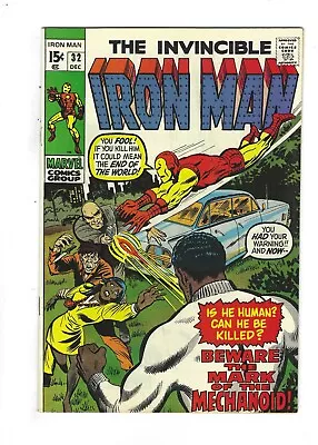 Buy IRON MAN #32   1st Solo Series, 7.0 FN/VF,  Silver Age Marvel • 31.77£