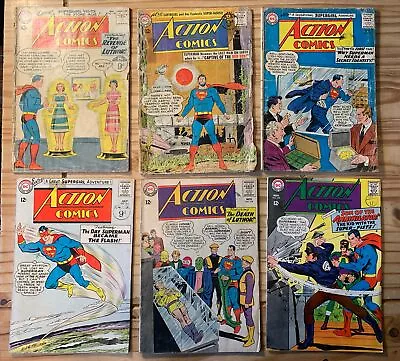 Buy ACTION COMICS SUPERMAN #259, 300, 305, 314, 318 (DEATH OF LUTHOR) & 356 1960s DC • 35£