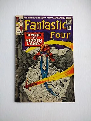 Buy Fantastic Four #47 Kirby! 2nd Black Bolt! Inhumans! Marvel 1966 • 35.56£