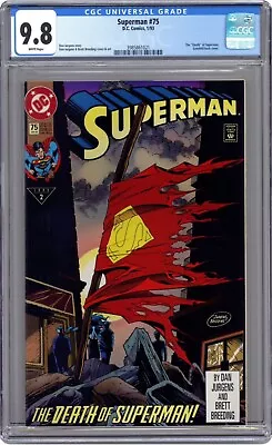 Buy Superman #75 CGC 9.8 1st Printing 🔑 Death Of Superman 🔥 1993 • 120.09£