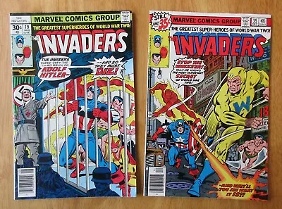 Buy Lot Of *2* INVADERS: #19 *Hitler Cover* (VF-) + #35 (FN++) Very Bright & Glossy! • 13.55£