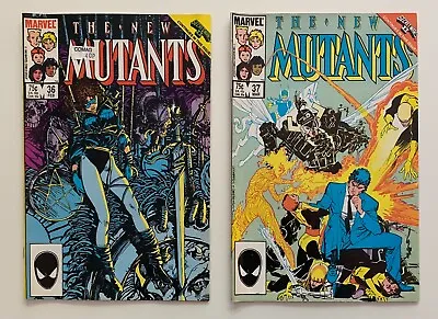 Buy New Mutants #36 & 37 Copper Age Comic Books (Marvel 1986) 2 X FN+ Issues • 8.21£