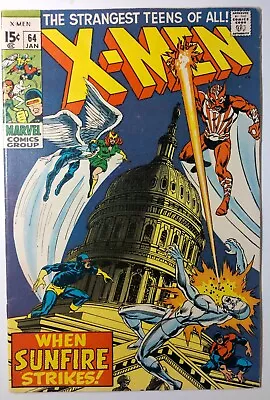 Buy The X-Men #64 (1969) 1st App Of Sunfire • 131.06£